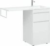 Тумба с раковиной Aquanet Токио 110 R 239299 Белая МДФ / ЛДСП