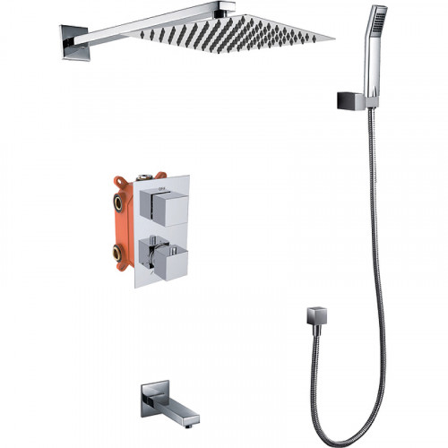 Душевая система Kaiser Sonat 34577 с термостатом Хром латунь встраиваемый