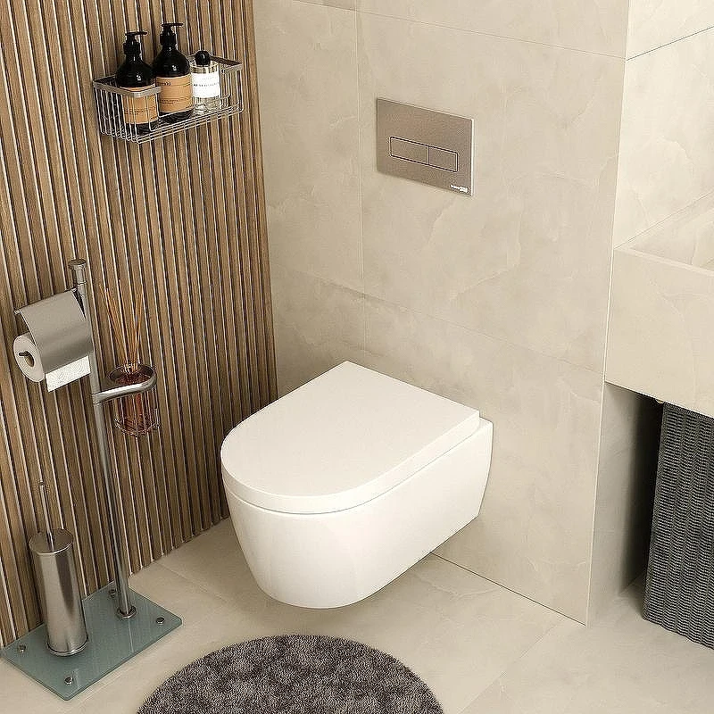Инсталляция WasserKRAFT Dill 61TLT.010.ME.BN03 для унитаза с клавишей смыва Никель