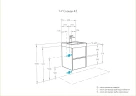 Тумба под раковину Aquaton Сканди 45 1A251601SDZ90 подвесная Белый Дуб рустикальный МДФ / ЛДСП
