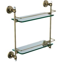 Стеклянная полка Art&amp;Max Antic Crystal AM-E-2682BSJ-Br Бронза