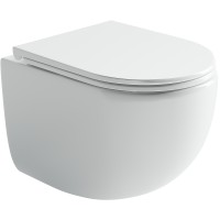 Унитаз Ceramicanova UP Rimless CN4007 подвесной Белый с сиденьем Микролифт фарфор подвесной