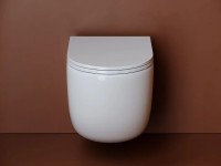 Унитаз Ceramicanova UP Rimless CN4007 подвесной Белый с сиденьем Микролифт фарфор подвесной