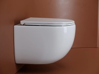 Унитаз Ceramicanova UP Rimless CN4007 подвесной Белый с сиденьем Микролифт фарфор подвесной