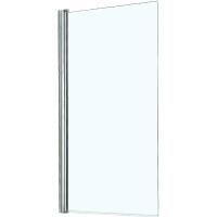 Шторка на ванну Azario Merrit 80 AZ-NF6211-1 800 профиль Серебро стекло прозрачное
