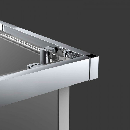 Душевой уголок Vincea Alpha 100x100 VSS-3AL100MT профиль Хром стекло текстурное