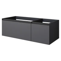 Тумба под раковину Boheme Armadi Art Quatro 2 120 790-M2-120-A-A-LED подвесная цвет Антрацит профиль Антрацит