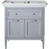 Комплект мебели для ванной ASB-Woodline Гранда 85 Grigio массив дерева