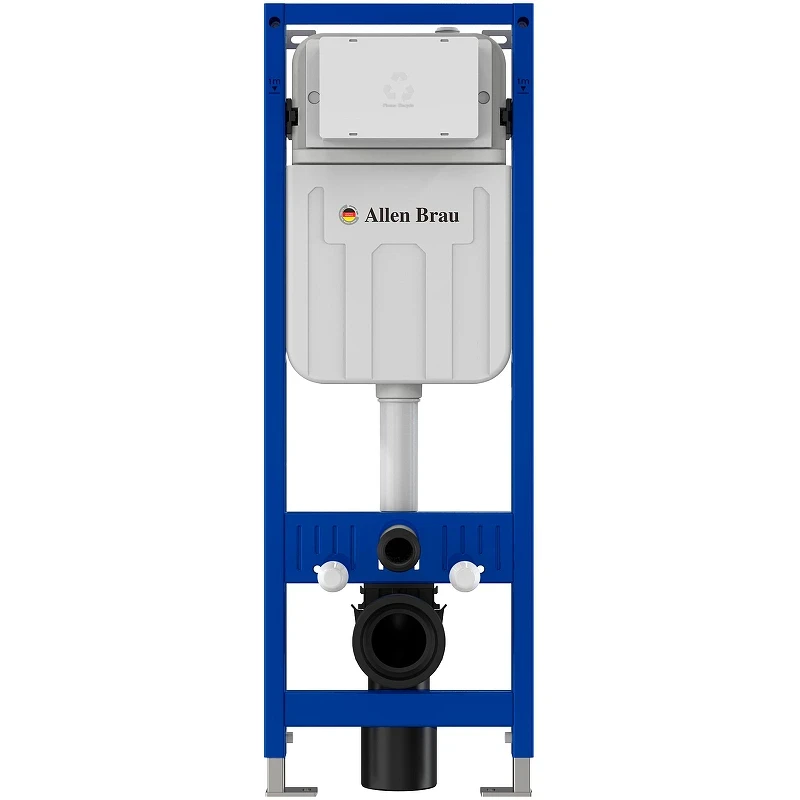 Инсталляция Allen Brau Pneumatic Slim 9.11102.20 для унитаза без клавиши смыва пластик