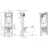 Инсталляция Allen Brau Pneumatic Slim 9.11102.20 для унитаза без клавиши смыва пластик