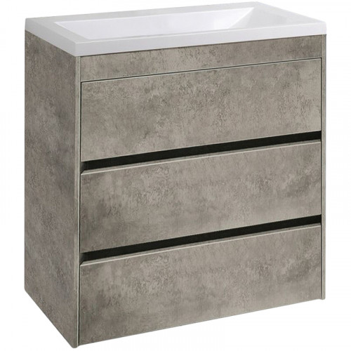 Тумба под раковину Art&amp;Max Family-750-3C-PIA-CV Цемент МДФ / ЛДСП