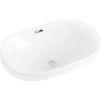 Раковина BelBagno 60 BB1004 Белая фаянс полувстраиваемая