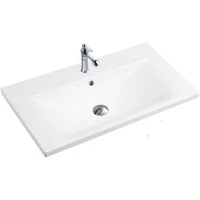 Раковина Royce Abby 60 RCW-140360WH Белая фаянс полувстраиваемая