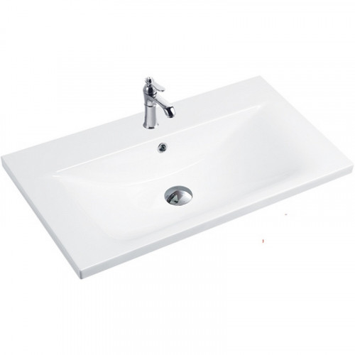 Раковина Royce Abby 60 RCW-140360WH Белая фаянс полувстраиваемая