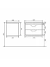Тумба под раковину Uperwood Modul 65 2930205151 подвесная цвет Черный матовый
