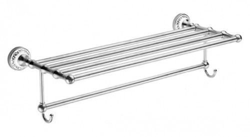 Полка для полотенец Fixsen Bogema FX-78515 Хром Белый