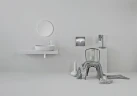 Раковина-чаша Kerasan Nolita 60 534330 Белая матовая фарфор накладная