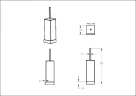Ершик для унитаза Boheme Qubic 10734-B цвет Черный матовый