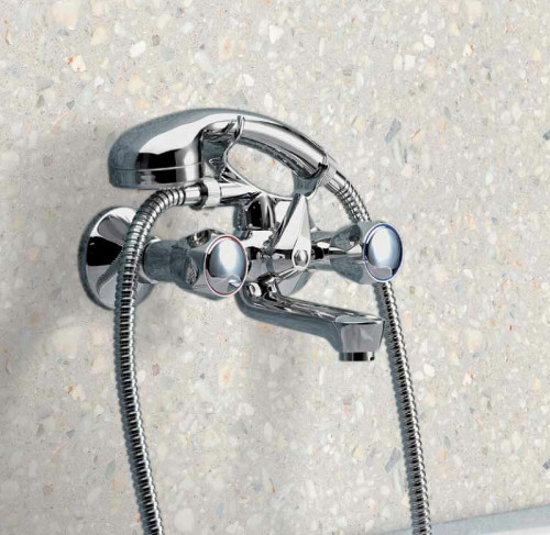 Смеситель для ванны Remer 1000-2000 02Y Хром латунь на стену