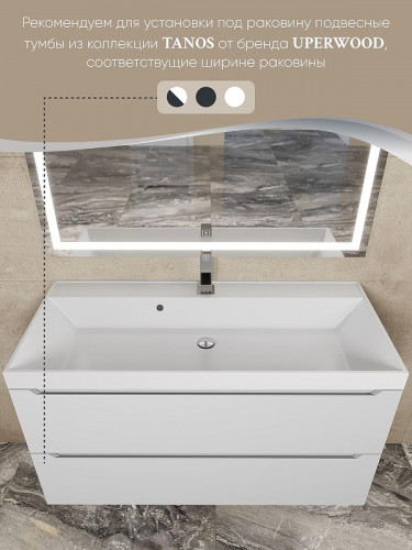 Раковина Uperwood Classic 100 291020339 цвет Белый глянцевый