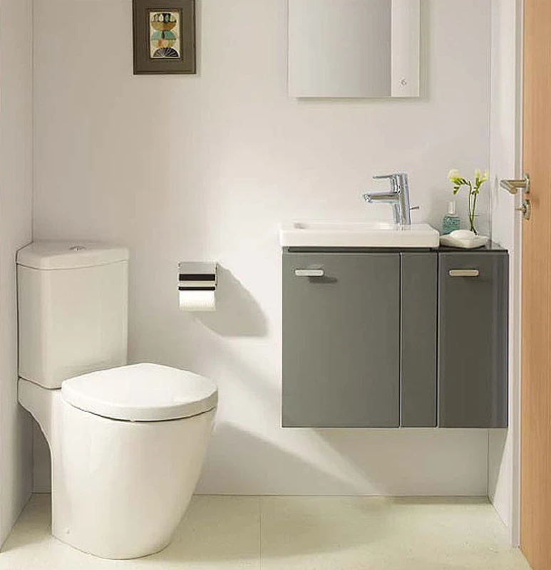 Унитаз компакт Ideal Standard Connect Space E119501 без бачка и сиденья фарфор напольный