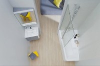 Зеркало Ravak 10° 55 L X000001070 угловое Белый глянец стекло