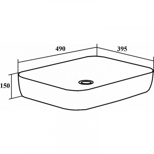 Раковина-чаша Runo Cuatro 49 00-00001365 Белая