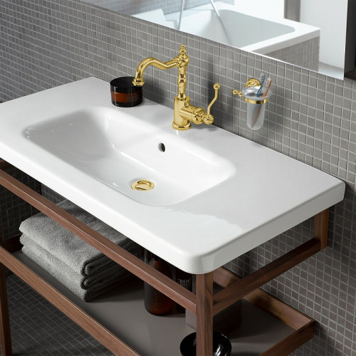 Смеситель для раковины Paini Duomo 88OP250 Золото глянцевое