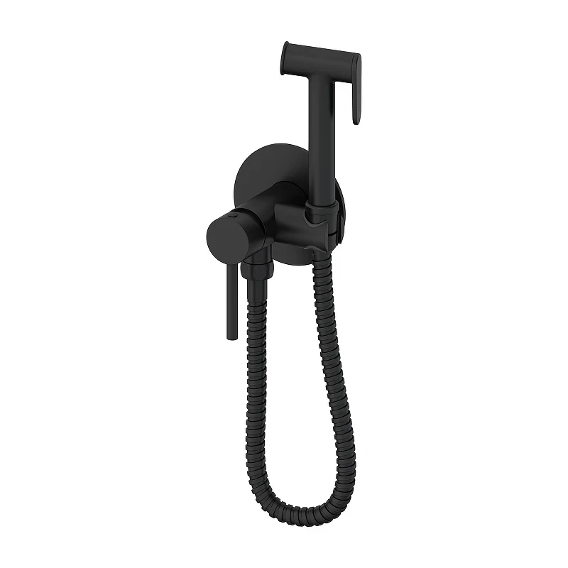 Гигиенический душ со смесителем Oliveeka Y OL-829902-MB цвет Черный матовый