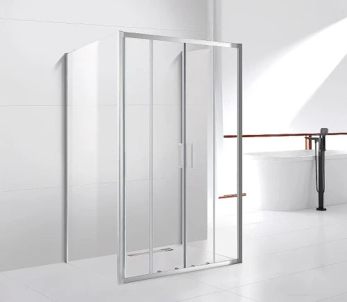Душевой уголок Cezares Molveno 180x90 MOLVENO-AH-22-180/90-C-Cr-IV профиль Хром стекло прозрачное