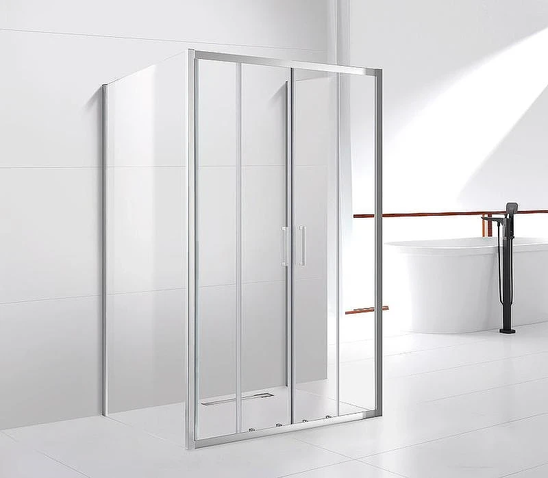 Душевой уголок Cezares Molveno 180x90 MOLVENO-AH-22-180/90-C-Cr-IV профиль Хром стекло прозрачное