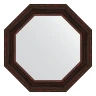 Зеркало Evoform Octagon 74х74 BY 7371 в багетной раме - Темный прованс 99