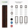 Зеркало Evoform Octagon 74х74 BY 7371 в багетной раме - Темный прованс 99