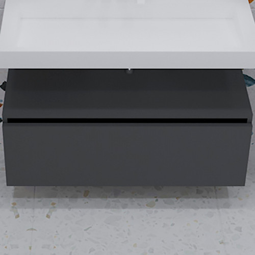 Тумба Boheme Armadi Art Vallessi UNO-S 100 897-100-A glossy подвесная Антрацит глянец МДФ / ЛДСП