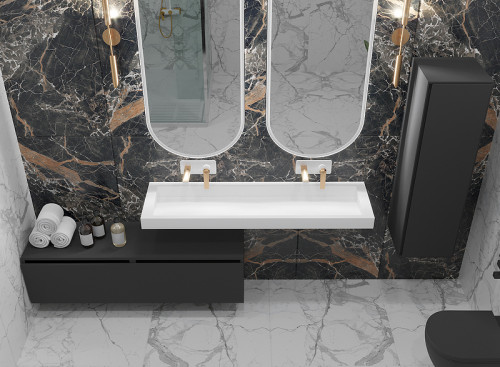 Тумба Boheme Armadi Art Vallessi UNO-S 100 897-100-A glossy подвесная Антрацит глянец МДФ / ЛДСП