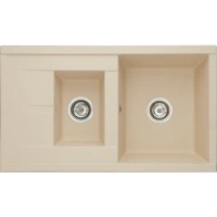 Кухонная мойка Aquaton Делия 87 1A716232DE290 Шампань искусственный камень (литьевой мрамор) встраиваемый