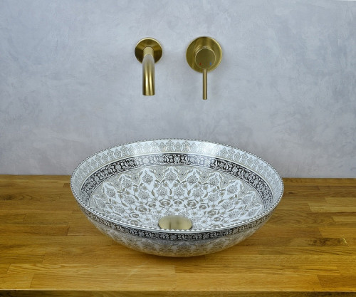 Смеситель для раковины Bronze de Luxe Scandi 14511BR Бронза глянцевая латунь встраиваемый