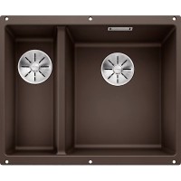 Кухонная мойка Blanco Subline 340/160-U R 523567 Кофе искусственный камень (литьевой мрамор) встраиваемый