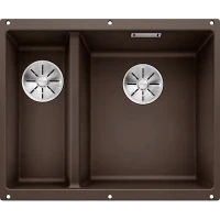 Кухонная мойка Blanco Subline 340/160-U R 523567 Кофе искусственный камень (литьевой мрамор) встраиваемый