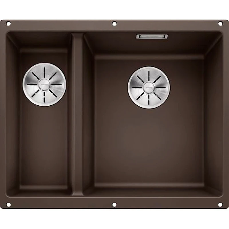 Кухонная мойка Blanco Subline 340/160-U R 523567 Кофе искусственный камень (литьевой мрамор) встраиваемый