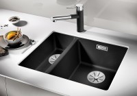 Кухонная мойка Blanco Subline 340/160-U R 523567 Кофе искусственный камень (литьевой мрамор) встраиваемый