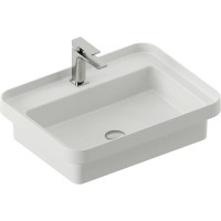 Раковина Artceram Fuori 60 TFL034 01 00 Белая фарфор полувстраиваемая