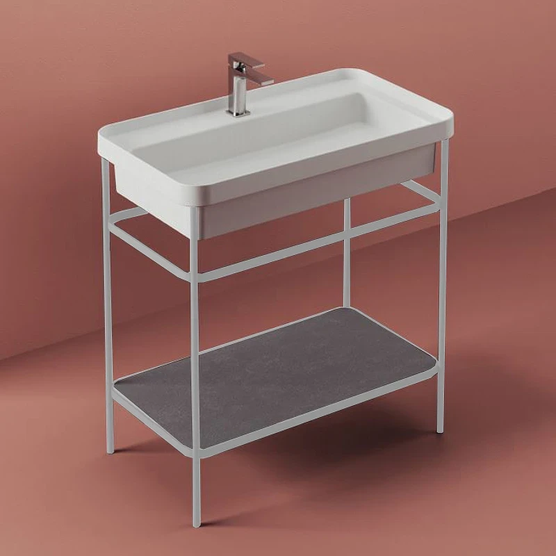 Раковина Artceram Fuori 60 TFL034 01 00 Белая фарфор полувстраиваемая