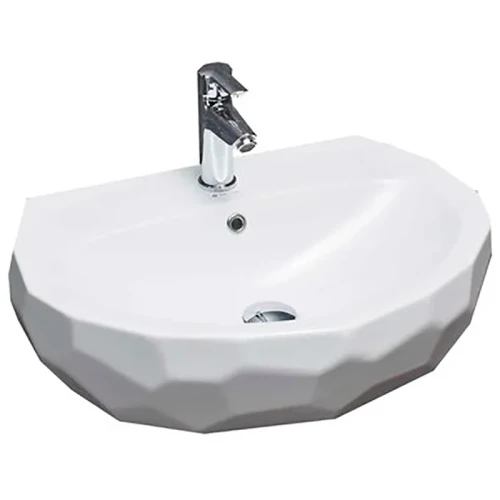 Раковина beWash Bekinger 60 87601101 Белый глянец фарфор накладная