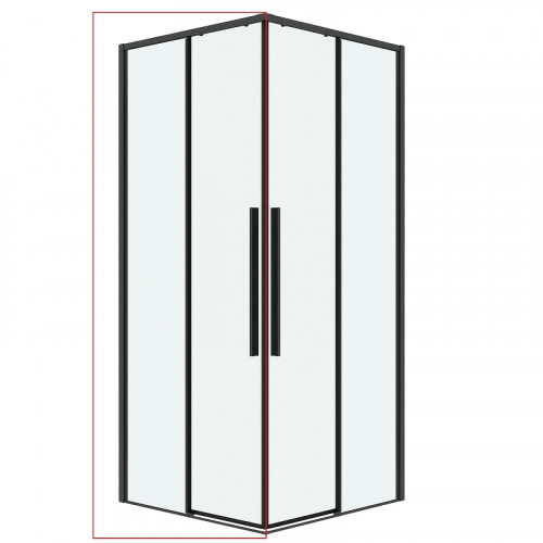 Душевая дверь Grossman Galaxy 80 1/2.K33.01.80.42.00 профиль Графит сатин стекло прозрачное