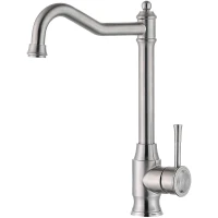 Смеситель для кухни ZorG Steel Hammer SH 5208 INOX Нержавеющая сталь нержавеющая сталь на столешницу