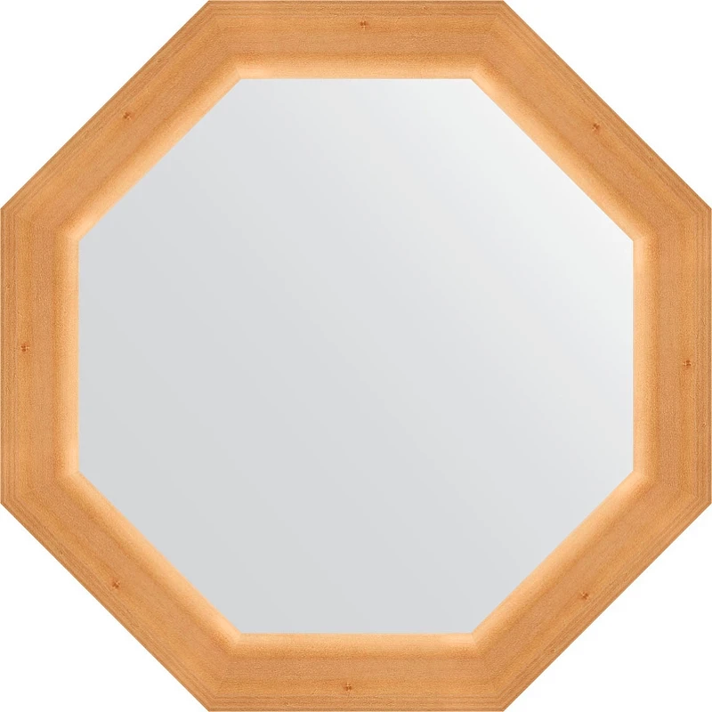Зеркало Evoform Octagon 56х56 BY 3985 в багетной раме - Сосна 62 мм
