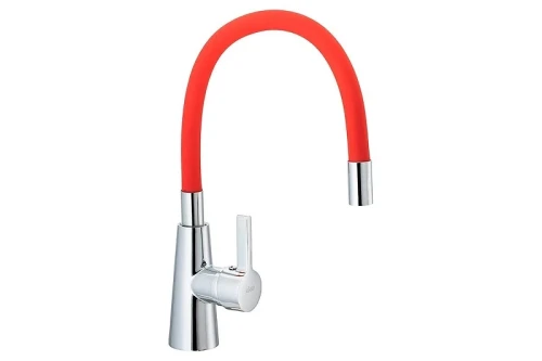 Смеситель для кухни Ekko E4205-E58 цвет Хром Красный