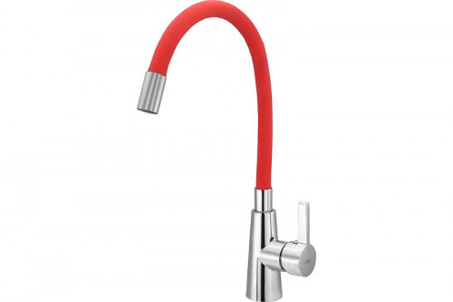 Смеситель для кухни Ekko E4205-E58 цвет Хром Красный