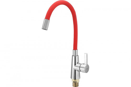 Смеситель для кухни Ekko E4205-E58 цвет Хром Красный